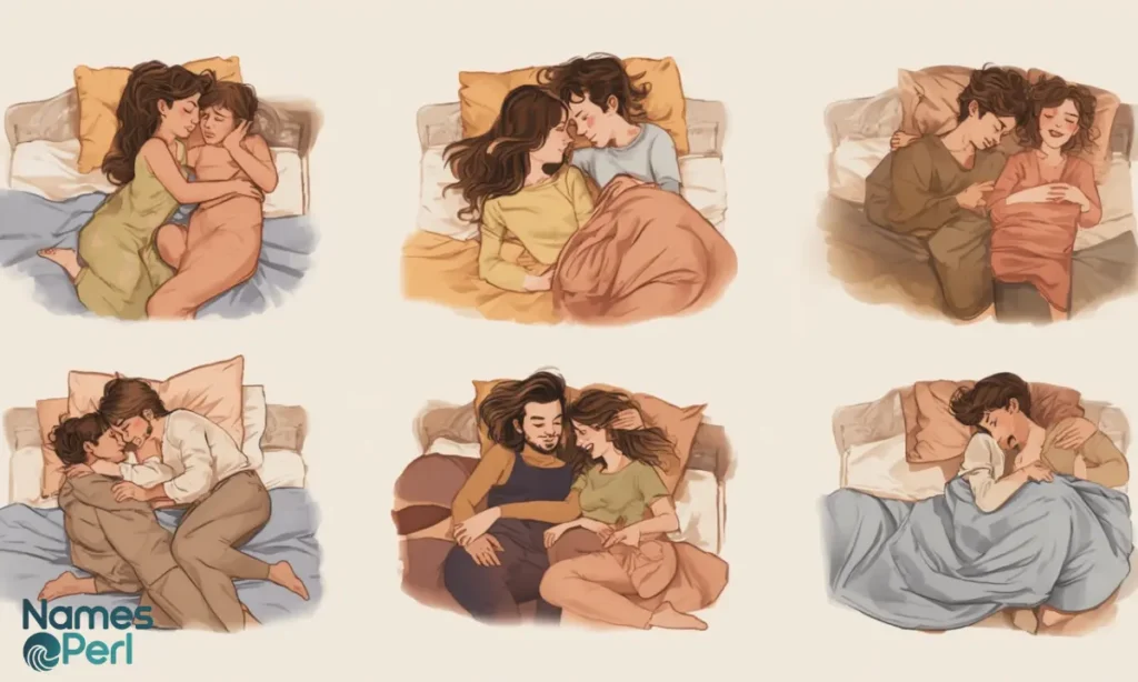 couple sleeping position names