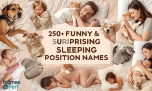 sleeping position names