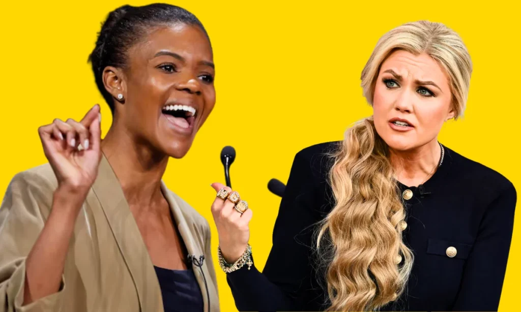 Erika Kirk and Candace Owens